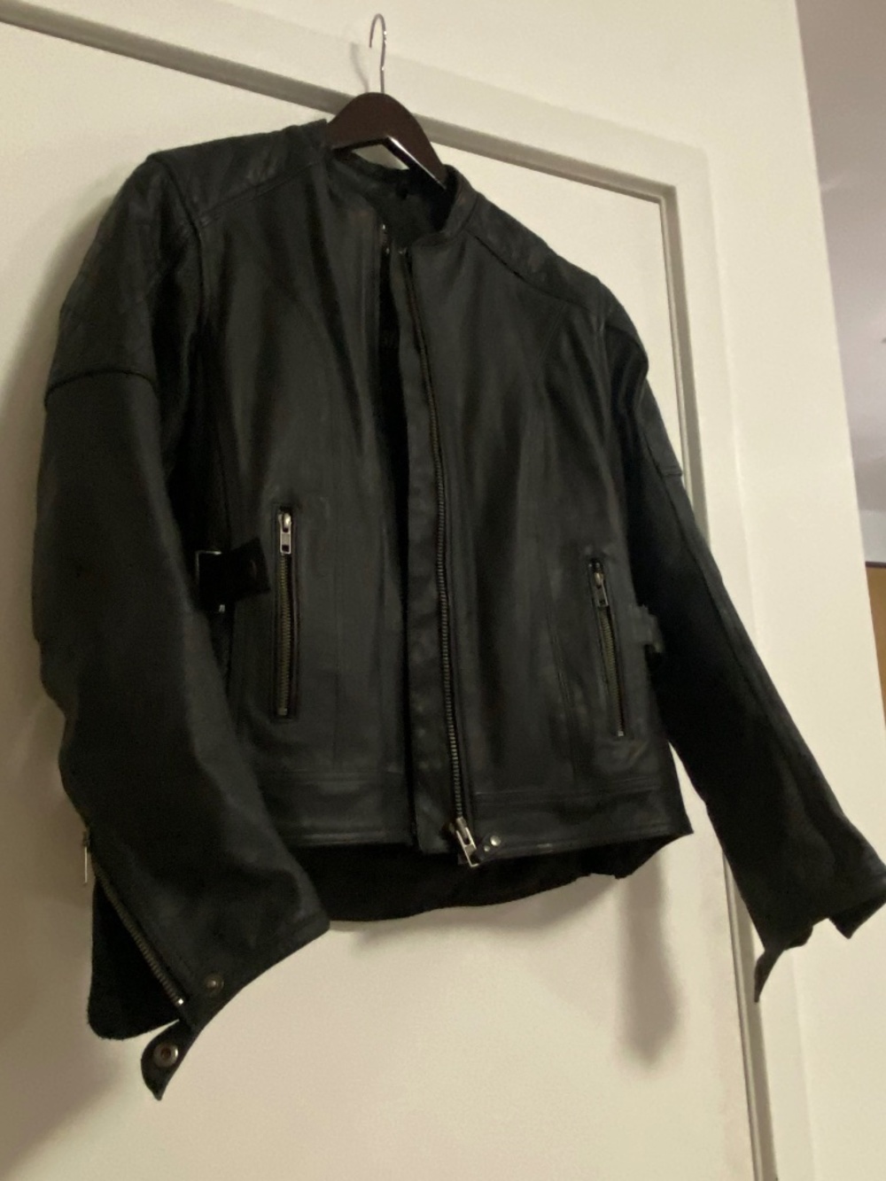 Street & Steel Leather Riding Jacket with Armor Size M